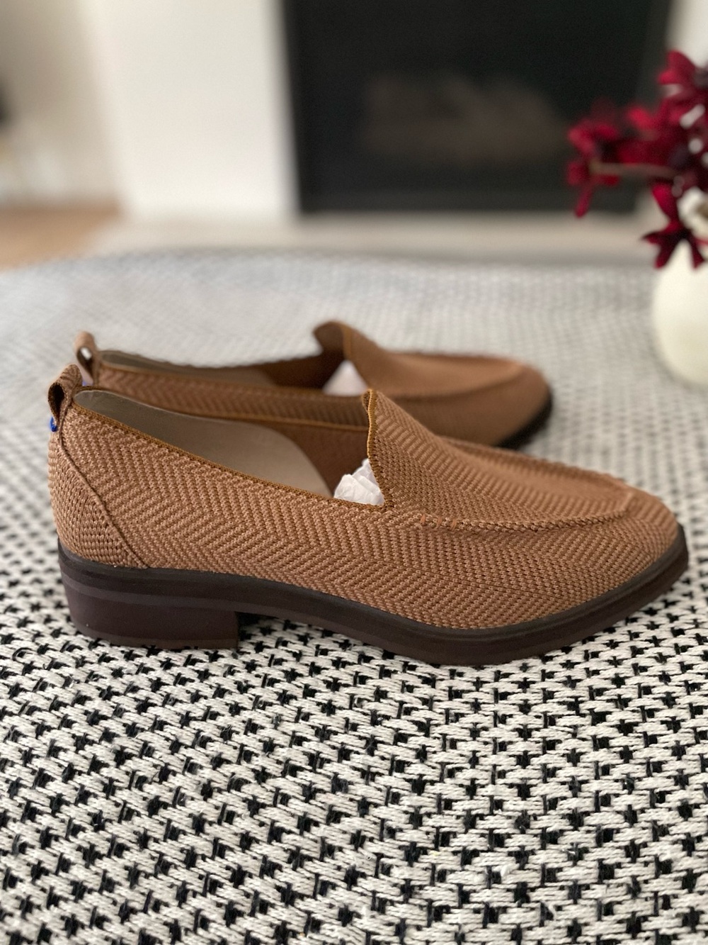 Rothy’s the lug loafer merino wool herringbone teak size 11 chunky brown tan - Picture 6 of 9